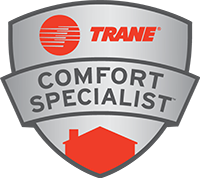 Trane comfort specialist logo featuring a Spectacular Pre-Season Offer.
