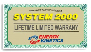 Energy Kinetics Lifetime Limited Warranty